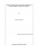 Solubilidade de Compostos Orgânicos e Classificação de Substâncias.