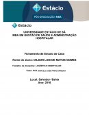 MBA EM GESTÃO DE SAÚDE E ADMINISTRAÇÃO HOSPITALAR