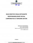 RESPONSABILIDADE SOCIAL CORPORATIVA E TERCEIRO SETOR