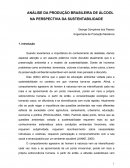 ANÁLISE DA PRODUÇÃO BRASILEIRA DE ÁLCOOL NA PERSPECTIVA DA SUSTENTABILIDADE