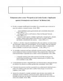 Fichamento Perspectivas da Gestão Escolar e Implicações quanto à Formação de seus Gestores” de Heloísa Lück.