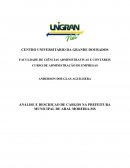 ANÁLISE E DESCRIÇAO DE CARGOS NA PREFEITURA MUNICIPAL DE ARAL MOREIRA-MS