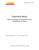 Planta de Geração de Energia Eólica para Carregamento de Celular