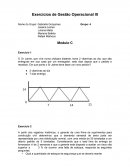 Exercícios de Gestão Operacional III