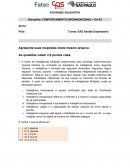 UA 03 - Avaliativa - Atividade - Comportamento Organizacional