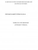 TEORIA DA CONTABILIDADE ATIVIDADE 3ª SEMANA