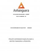 PROJETO INTERDISCIPLINAR APLICADO A GESTÃO FINANCEIRA II (PROINTER) RELATORIO PARCIAL