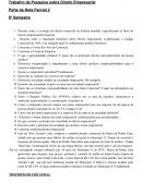 Trabalho de Pesquisa sobre Direito Empresarial