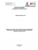 AUDIÊNCIA DE CUSTÓDIA: REFLEXOS EM RELACAO AO CRESCIMENTO POPULACIONAL DE PESSOAS PRESAS NO PRESÌDIO PROVISÓRIO MASCULINO DE PORTO VELHO