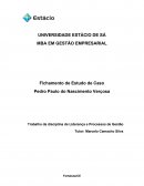 Trabalho da disciplina de Liderança e Processos de Gestão - Cirque du Soleil