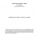 Criminologia: Impactop Social do Crime