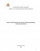 PROJETO INTERDISCIPLINAR APLICADO AOS CURSOS SUPERIORES DE TECNOLOGIA (PROINTER II)