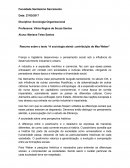 Sociologia alemã contribuiçao de max weber