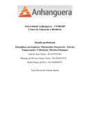 Matemática Financeira - Direito Empresarial e Tributário- Direitos Humanos