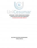 RELATÓRIO DE ESTÁGIO SUPERVISIONADO TEORIA E PRÁTICA COLOQUE AQUI A CIDADE E ESTADO ONDE VOCÊ RESIDE