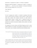 Resenha Sobre: "A Separação Entre o 'Político' e o 'Econômico' no Capitalismo"