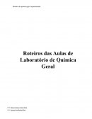 Roteiros das Aulas de Laboratório de Química Geral