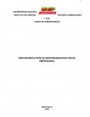 INDICADORES ETHOS DE RESPONSABILIDADE SOCIAL EMPRESARIAL