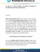 Petição inicial "ação de reconhecimento de paternidade c/c alimentos"