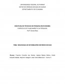 DISCIPLINA DE TÉCNICAS DE PESQUISA EM ECONOMIA