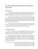 RELATÓRIO DE AUDITORIA DE RESPONSABILIDADE SOCIAL EMPRESARIAL