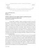 Problemas e Impasses da Carreira pública no Brasil: a experiência dos gestores governamentais na administração pública federal Autora:Rosângela Aparecida dos Reis Machado