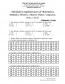 Atividades Complementares de Matemática