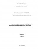 Projeto Interdisciplinar Aplicado aos Cursos Superiores de Tecnologia em Gestão de Recursos Humanos (PROINTER III)