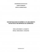 SUSTENTABILIDADE ECONÔMICA E PLANEJAMENTO ESTRATÉGICO EM EMPRESAS DE QUEIMADOS