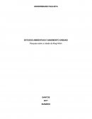 ESTUDOS AMBIENTAIS E SANEMENTO URBANO