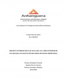 PROJETO INTERDISCIPLINAR APLICADO AO CURSO SUPERIOR DE TECNOLOGIA EM GESTÃO DE RECURSOS HUMANOS (PROINTER I).