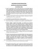 Questionario Direito Processual Penal