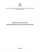 PRINCIPIOS DO DIREITO COLETIVO REGENTES ENTRE OS SERES COLETIVOS TRABALHISTAS