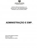 ADMINISTRACAO E EMPREENDEDORISMO