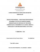 DESAFIO PROFISSIONAL – DISCIPLINAS NORTEADORAS: ECONOMIA E POLÍTICA DE SAÚDE NO BRASIL