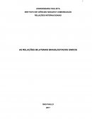 AS RELAÇÕES BILATERAIS BRASIL ESTADOS UNIDOS