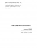 EXERCÍCIO SOBRE IMPLEMENTAÇÃO DE POLÍTICAS PÚBLICAS