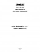 BOLETIM EPIDEMIOLÓGICO: ANEMIA FERROPRIVA