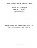 AVALIAÇÃO DA RIQUEZA DE EMPRESA PELO MÉTODO DE FLUXO DE CAIXA DESCONTADO – VALUATION
