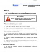 A Politicas publicas e legislação educacional