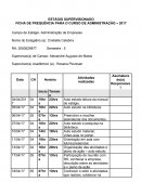 FICHA DE FREQUÊNCIA PARA O CURSO DE ADMINISTRAÇÃO