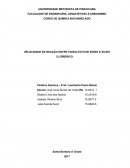 VELOCIDADE DA REAÇÃO ENTRE TIOSULFATO DE SÓDIO E ÁCIDO CLORÍDRICO.