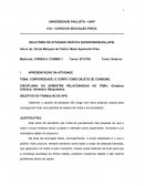 DISCIPLINAS DO SEMESTRE RELACIONADAS AO TEMA: Ginástica Artística; Handebol; Basquetebol.