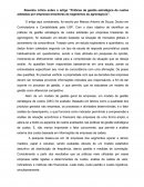 Artigo “Práticas de gestão estratégica de custos adotadas por empresas brasileiras de segmentos do agronegócio”