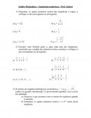 Análise Matemática – Sequências numéricas