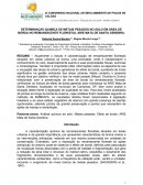 DETERMINAÇÃO QUIMICA DE METAIS PESADOS NO SOLO EM ÁREA DE BORDA NO REMANESCENTE FLORESTAL ARIE MATA DE SANTA GENEBRA.