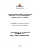 A CONTRIBUIÇÃO DO GESTOR FINANCEIRO À RESPONSABILIDADE SOCIAL E AMBIENTAL PARA A SOCIEDADE