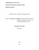 RESENHA CRITICA – PRODUÇÃO LEAN SIMPLIFICADA