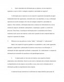 Qual a importância da informação para as empresas, em seus respectivos segmentos, no que se refere à vantagem competitiva e perenidade nos negócios?