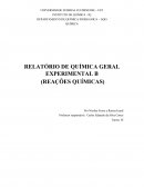 RELATÓRIO DE QUÍMICA GERAL EXPERIMENTAL B (REAÇÕES QUÍMICAS)